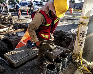 Muestreo de concreto hidráulico